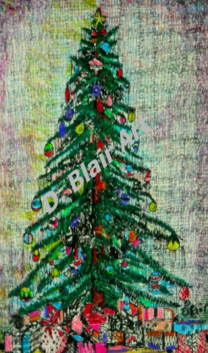 Christmas tree Christmas card